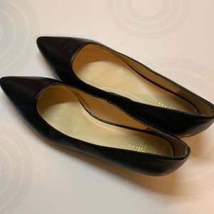 Cole Haan Black Leather Flats  size 10.5